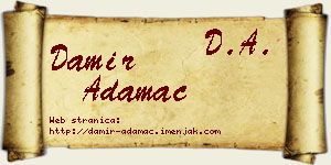 Damir Adamac vizit kartica